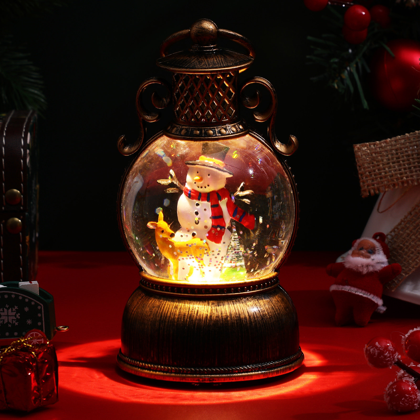 Snow Globe Musical - Boîte à musique de Noël, globe