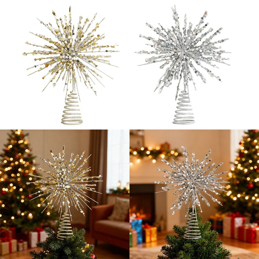 Star Tree Topper - Décoration d'étoile d'arbre de noël lumineuse