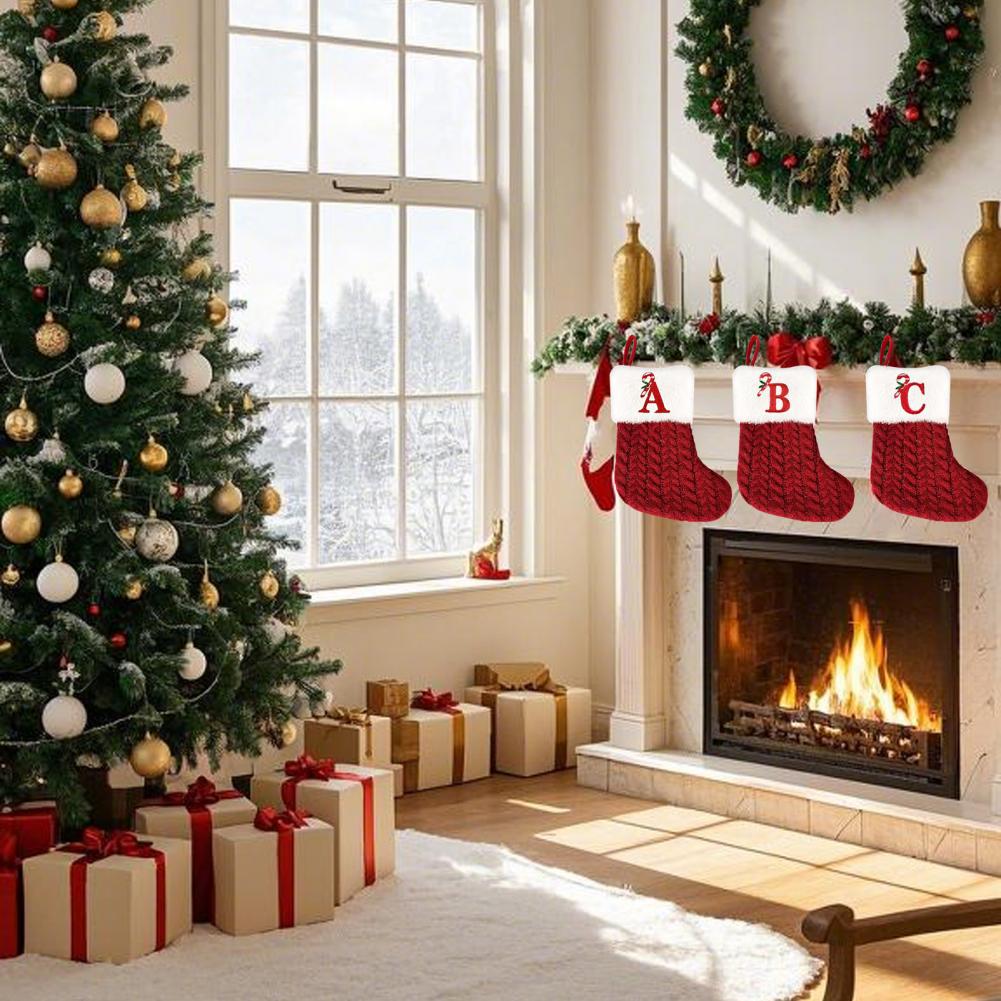 Christmas Stocking Hanging - Chaussettes de Noël, chaussettes décoratives avec