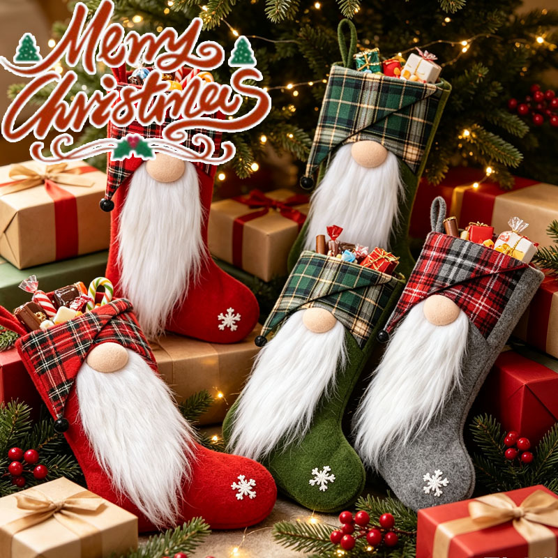 Christmas Stocking Hanging - Sacs de friandises de Noël pour