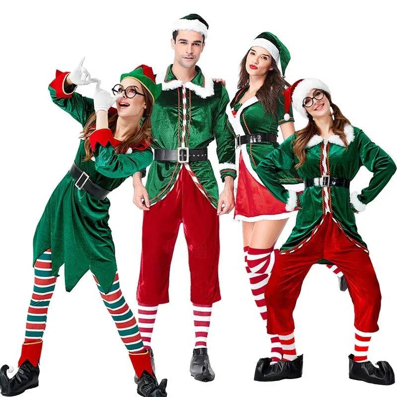 Costume de cosplay Père Noël,  - Elf Costume Christmas avis et prix