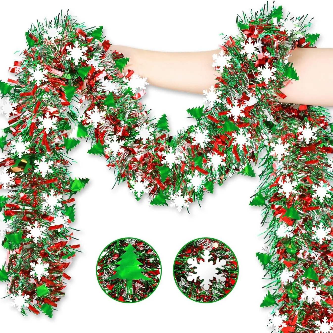 Guirlande de guirlandes de flo - Tinsel Garland Decoration avis et prix