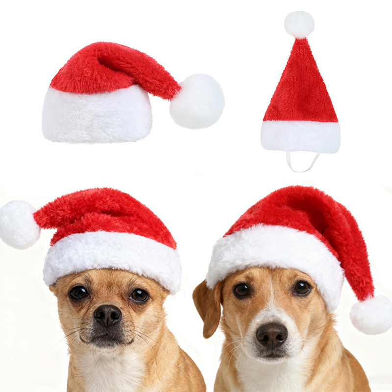 Chapeau de Noël pour animaux d - Santa Hat Plush avis et prix