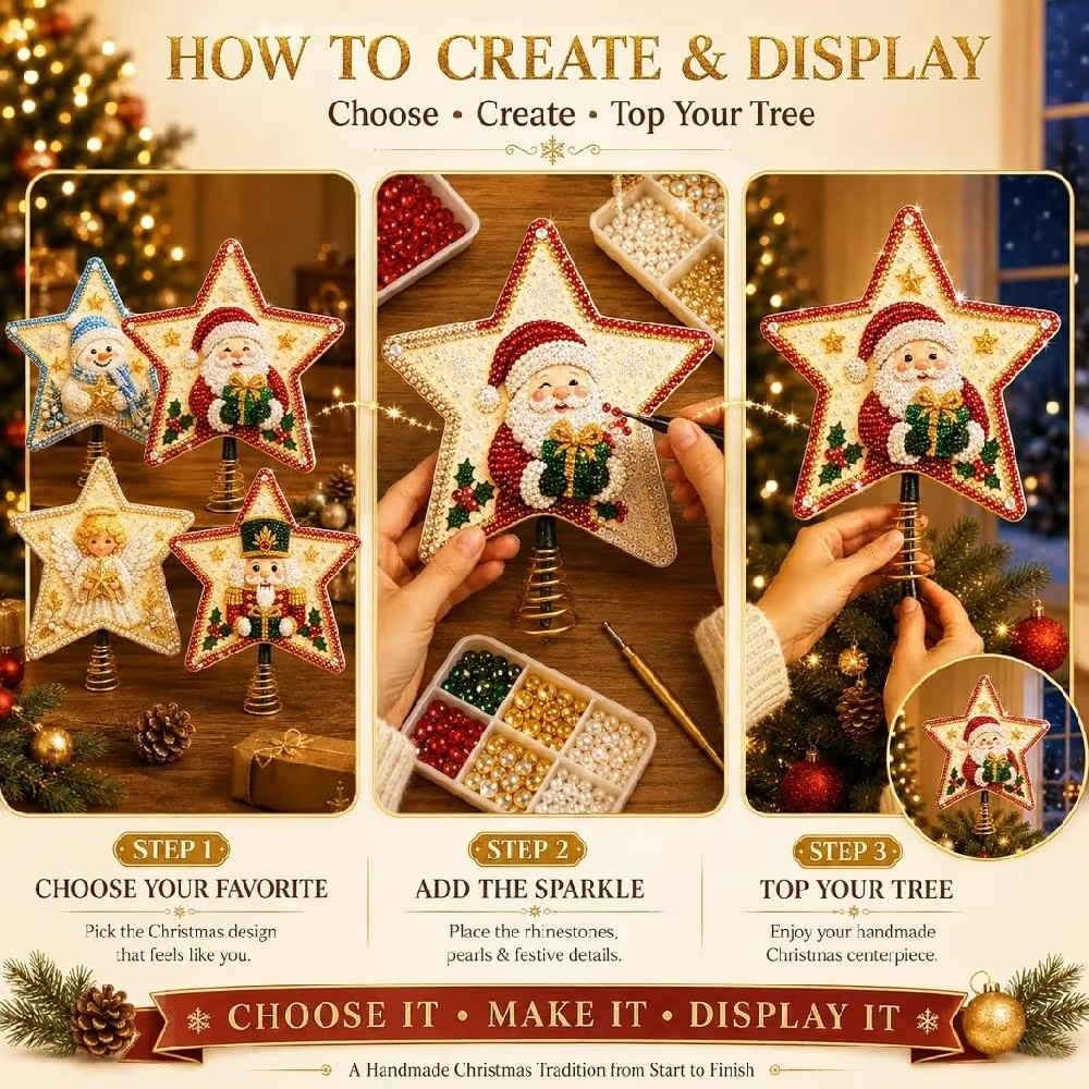 Décoration de sapin de Noël en - Star Tree Topper avis et prix