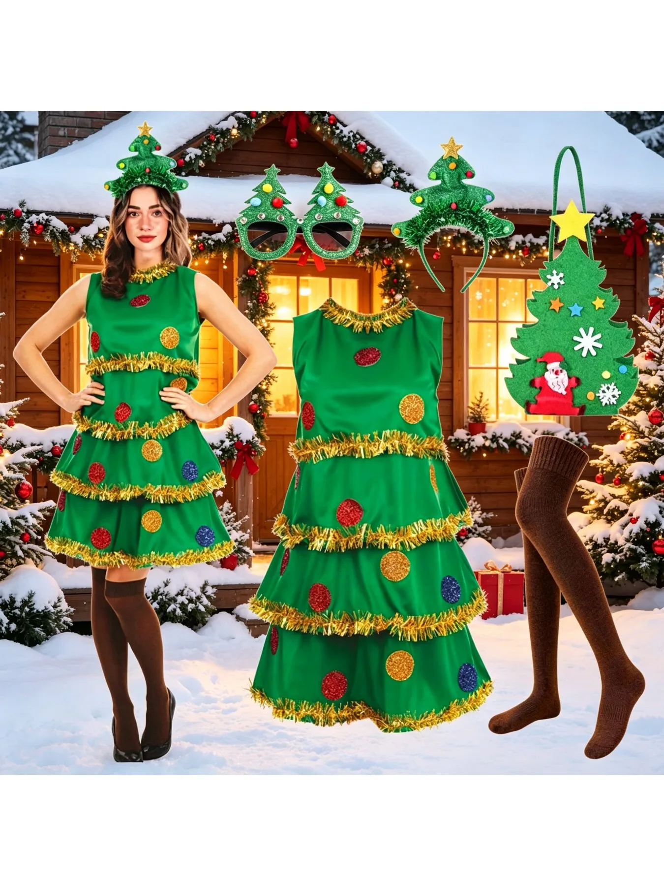 Costume de lutin vert mignon p - Elf Costume Christmas avis et prix