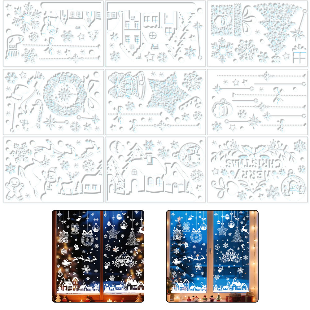 Grandes décorations de Noël po - Snowflake Window Decal avis et prix