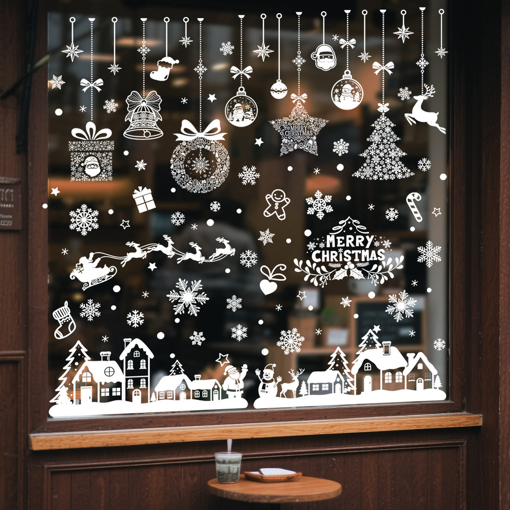 Grandes décorations de Noël po - Snowflake Window Decal avis et prix