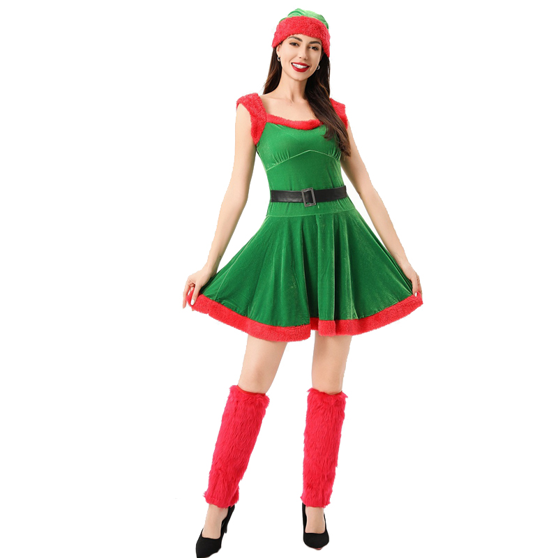 Costume de carnaval père noël  - Elf Costume Christmas avis et prix