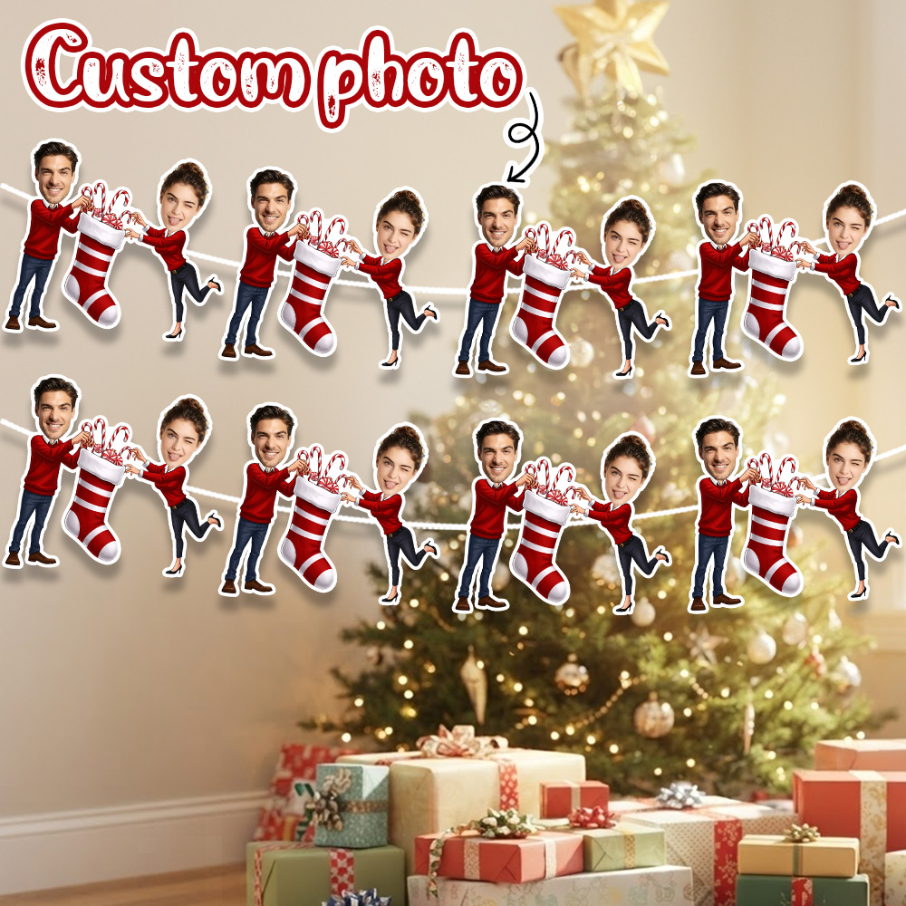 Guirlande de Noël personnalisé - Christmas Stocking Hanging avis et prix