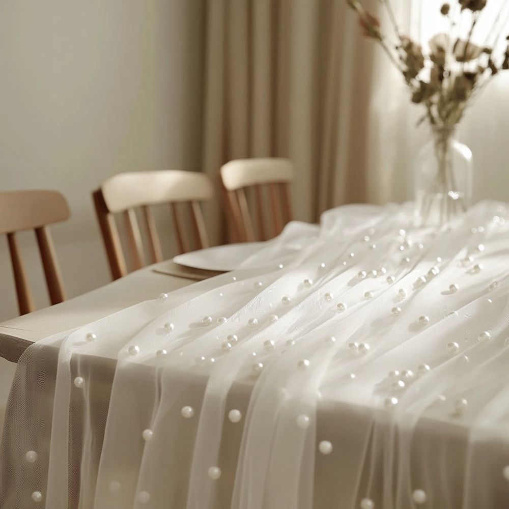 Chemin de table en mousseline  - Christmas Table Runner avis et prix