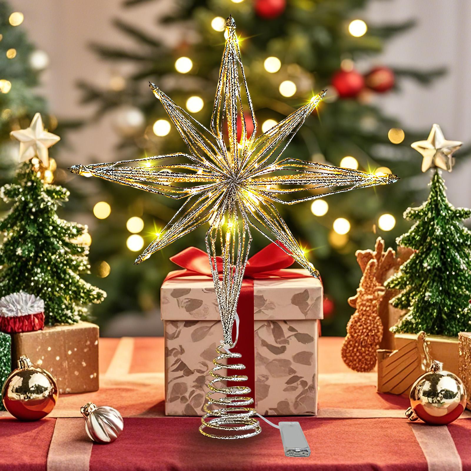 Décoration d'arbre de noël en  - Star Tree Topper avis et prix