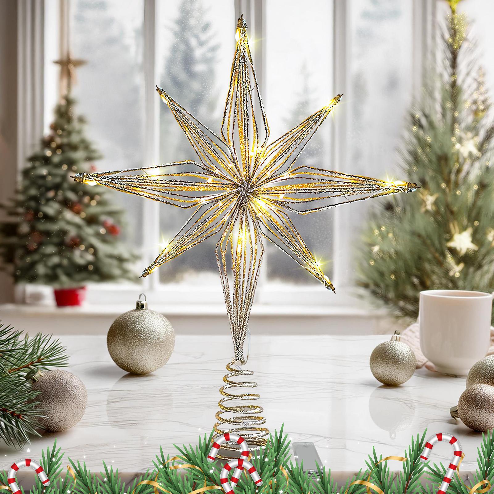 Décoration d'arbre de noël en  - Star Tree Topper avis et prix